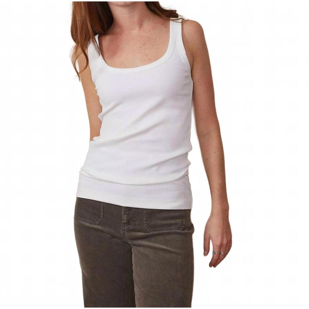 NEW PAPER LABEL mara tank top in white